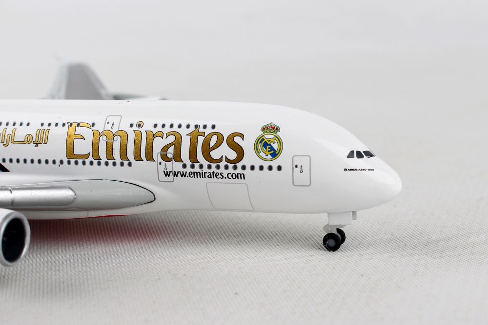 Herpa 529242-1/500 Airbus a380-EMIRATES-Real Madrid-Neuf 