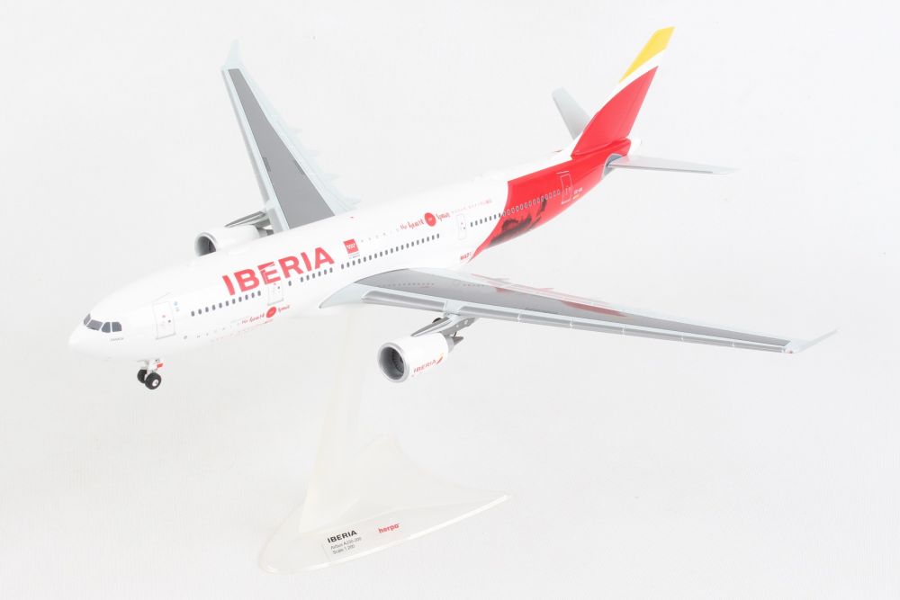 Iberia Airbus a330-300 1:200 hogan wings modèle 5668 NEUF avec châssis Costa rica 