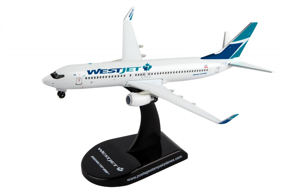 Details about   PS5815-1 Postage Stamp Planes 737-800 1/300 Model C-FLBV WestJet Airlines 