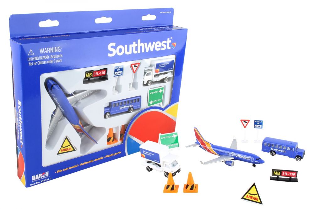 Jetstar Airport Playset including diecast toy plane and bus. 