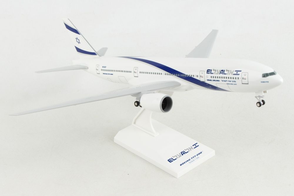 New SkyMarks El Al Boeing 777-200 1/200 SKR752 Reg# 4X-ECF W/GEAR 
