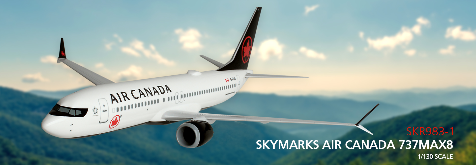 SKR983-1 SKYMARKSAIR CANADA 737 MAX-8 1/130 SCALE